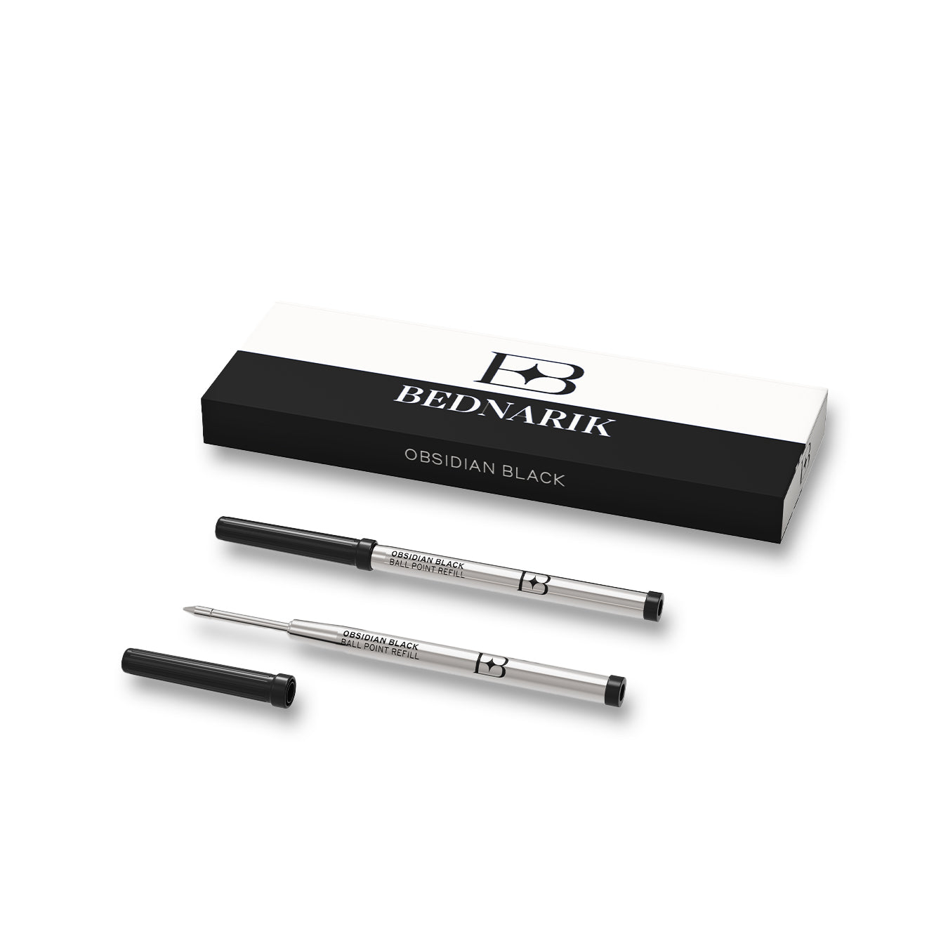 Ballpoint Pen Refills, Obsidian Black